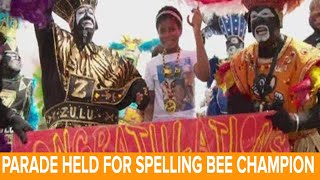 New Orleans Second line for Spelling Bee Champion Zaila Avantgarde [upl. by Nwahsat717]