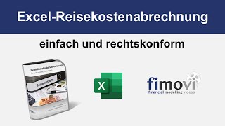 Excel Reisekostenabrechnung einfach flexibel und rechtskonform [upl. by Aivirt]