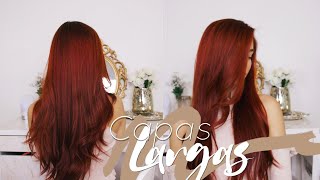 Como cortarse el cabello en capas largas  Celhelíz [upl. by Alayne]