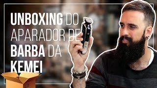 UNBOXING aparador de barba e pelos KEMEI KM1832 [upl. by Maximilien]