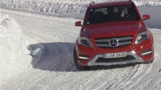 2013 Mercedes GLK 350 on Snow [upl. by Maroj]