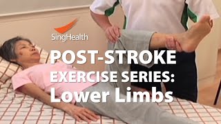 PostStroke Exercises Part 2 Lower Limb [upl. by Langille376]