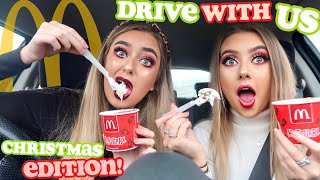 DRIVE WITH ME Christmas Edition ft MCDONALDS but whats new [upl. by Akkinahs]