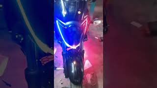 Gixxer  black head light  visor  sticker Modify [upl. by Garlaand434]