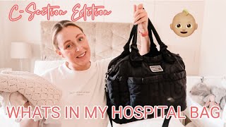 WHATS IN MY HOSPITAL BAG🤰🏼👶🏼C SECTION EDITION  ELECTIVE THIRD C SECTION  Emma Nightingale [upl. by Callista940]