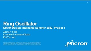 ECE 3005 CIR Final Presentation Ring Oscillator [upl. by Noet]