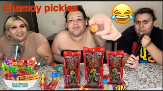 Chamoy Pickles mukbang trying them vlog [upl. by Etienne958]