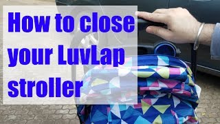 How to close LuvLap Joy baby stroller [upl. by Kyl246]