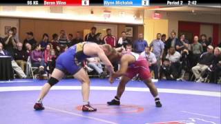 FS 96 KG Finals  Deron Winn vs Wynn Michalak [upl. by Auqinimod]