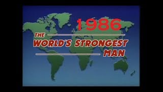 1986 Worlds Strongest Man at Nice [upl. by Frank]