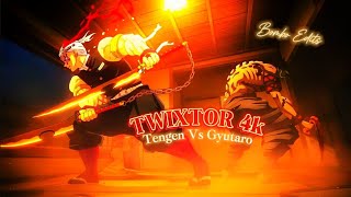 Tengen Vs Gyutaro TWIXTOR 4k [upl. by Yle]