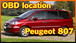 OBD location  Peugeot 807 [upl. by Annair]