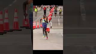 World Record Alert 🚨 Most times looking over shoulder shorts running marathon halfmarathon [upl. by Jeth]