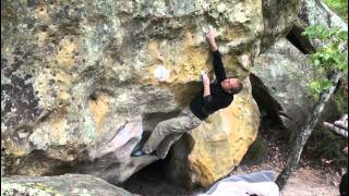 Fontainebleau bouldering  Belle Gueule 7a [upl. by Mikeb]