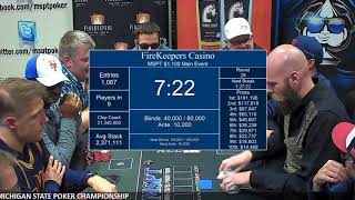 Event 110 FireKeepers quotMichigan State Poker Championshipquot [upl. by Aznola]