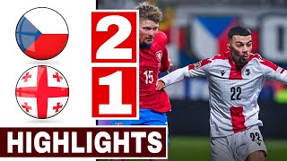 Czechia VS Georgia 21 EXTENDED HIGHLIGHTS  UEFA NATIONS LEAGUE [upl. by Helge]