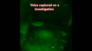 This voice was captured on one of our investigations from 2018 at carnsalloch house kirkton [upl. by Vitus]