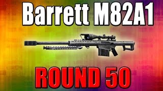 Barrett M82A1 on Round 50  Call of Duty Zombies [upl. by Yordan978]