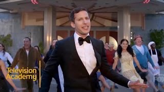 2015 Emmys  Andy Sambergs Opening Routine [upl. by Assilrac]