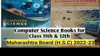 Best books for class 11th and 12th bifocal Computer Science Maharashtra Board HSC 202223 CS books [upl. by Keenan]