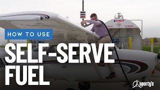 How to use selfserve fuel facilities at the airport – Sportys Private Pilot training tips [upl. by Johns532]