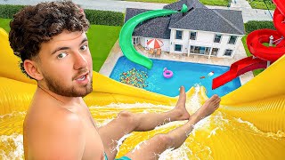 Je construis un ÉNORME parc AQUATIQUE dans Roblox 🌊 avec AMELINKA [upl. by Tharp]