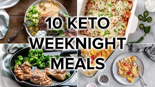 10 Easy Keto Dinner Meals for Busy Weeknights [upl. by Divod]