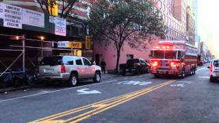 EXCLUSIVE 1ST VIDEO OF FDNY RESCUE 1 RESPONDING AFTER GETTING ITS RIG BACK USING Q SIREN amp AIR HORN [upl. by Yevre234]