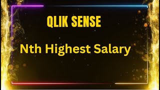 Find Highest Salary in Qlik Sense [upl. by Ja443]