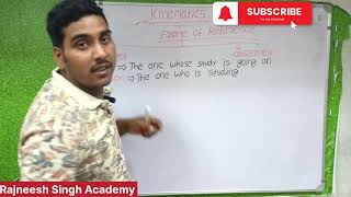 kinematics physics  rectilinear motion class 11  frame of reference  Rajneesh Singh Academy [upl. by Arihsak]