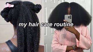 MY HAIR CARE ROUTINE FOR MOISTURIZING NATURAL HAIR  type 4 🌀✨ [upl. by Wilkinson]