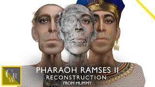 PHARAOH RAMSES II FACIAL RECONSTRUCTION FROM MUMMY [upl. by Werdn]