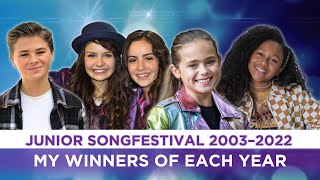 Junior Songfestival 20032022 🇳🇱  My Winners Of Each Year [upl. by Lorimer]