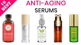 10 Best AntiAging Serums  Top Facial Serum for Wrinkles Age Spots Saggy Skin Fine Lines [upl. by Wini276]