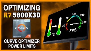 Optimizing Ryzen 7 5800X3D  Higher performance Lower temperature  Undervolting  Curve Optimizer [upl. by Dyolf]