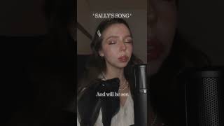 Sally’s song🥀🤍 cover halloween halloweenmusic timburton sallyssong singing [upl. by Evelc]