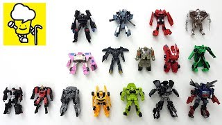 Mini Transformers Movie Toys with Optimus Prime Bumblebee Hot Rod トランスフォーマー 變形金剛 [upl. by Nanda335]