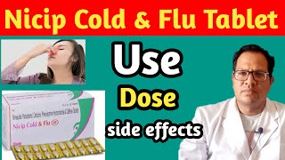 Nicip Cold amp Flu Tablet  Treatment Of Cold  Fever And Pain [upl. by Xirdnek]