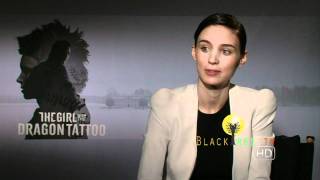 Dragon Tattoos Rooney Mara talks about piercings Globes and best movie of the year [upl. by Laynad13]