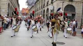 Garde Impériale de Dijon  fêtes de la vigne aout 2016 [upl. by Clotilde]