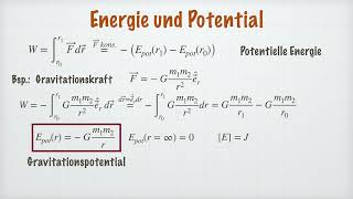 Arbeit kinetische Energie Potentiale Gravitationspotential Leistung  Klassische Mechanik [upl. by Seko]