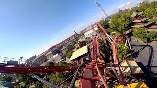 Dæmonen front seat onride HD POV Tivoli Gardens [upl. by Frasco494]