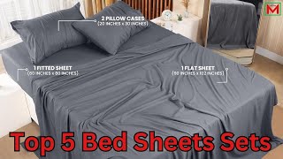 Top 5 Best Bed Sheets Sets on Amazon 2024 [upl. by Aihsatan]