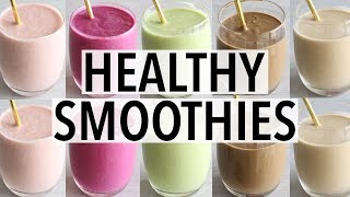 7 Easy Healthy Breakfast Smoothies  Recipes amp Ideas [upl. by Dorcy]