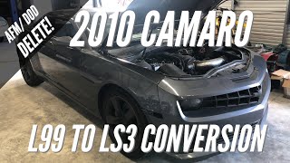 2010 Camaro L99 to LS3 Conversion AFMDOD Delete [upl. by Enair414]