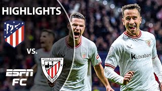 Atletico Madrid vs Athletic Club  Copa del Rey Highlights  ESPN FC [upl. by Nanon188]