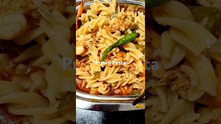 Prawn pasta food recipe cooking pasta pastarecipe pastalover pastachips shortvideo shorts [upl. by Anirbus]