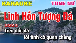 Karaoke Linh Hồn Tượng Đá Tone Nữ Nhạc Sống  Nguyễn Linh [upl. by Christenson]