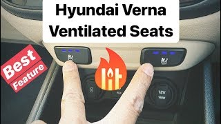 Hyundai Verna Ventilated Seats  Best Feature for India Hindi  English [upl. by Alethea188]