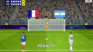 Argentina vs France Penalty Shootout 🔥 K  Mbappe vs L  Messi 🔥 [upl. by Hedwig]